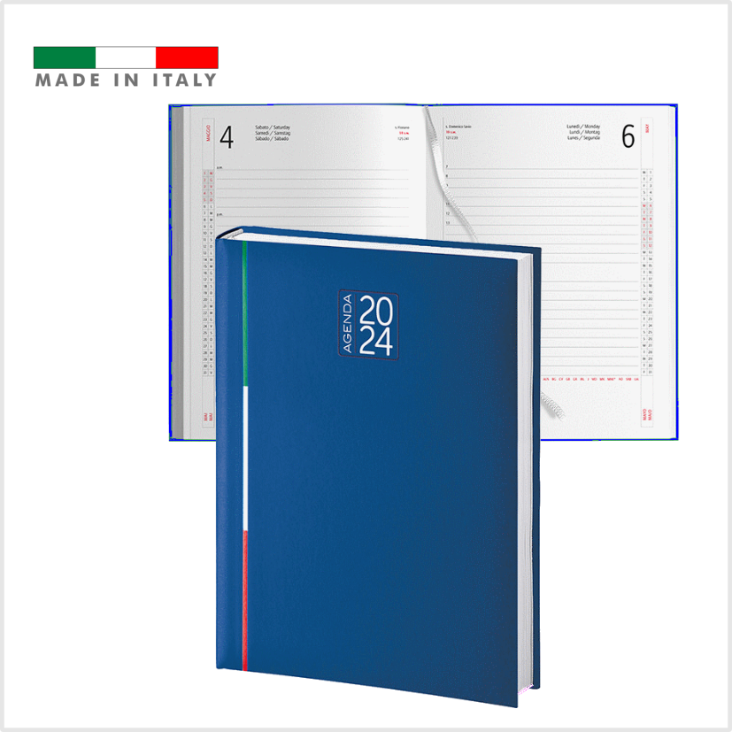 Agenda 2024 Bandiera Italiana Giornaliera 15x21