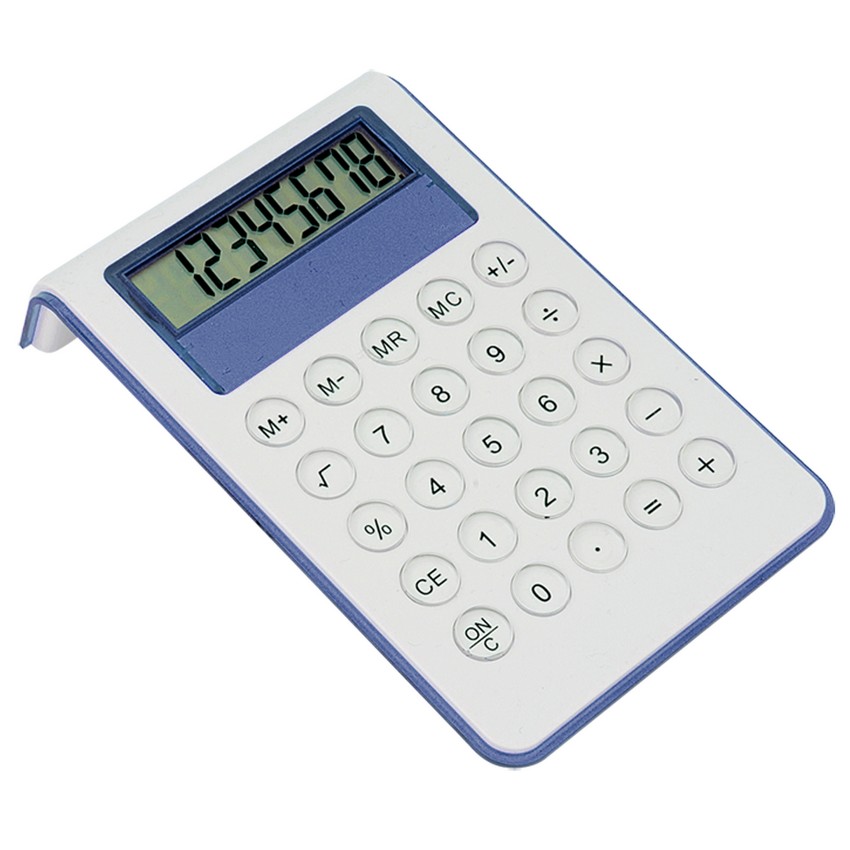 Calcolatrice da ufficio o scrivania a otto cifre con stampa logo a partire  da so