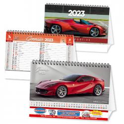 Calendario da tavolo 2023 Auto Sportive personalizzato su due lati 1