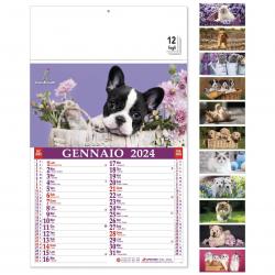 Calendario 2024 con Cuccioli di Cani e Gatti 1