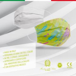 Mascherina chirurgica tipo 2 interamente personalizzata 1