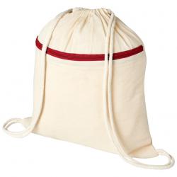 Sacca Zaino in cotone naturale con zip 1