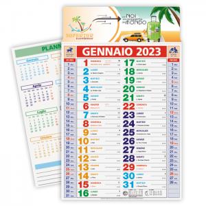 Calendario 2023 Olandese Multicolor Tris