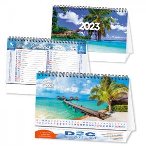 Calendario 2023 da tavolo Paesaggi da tavolo stampa su due lati