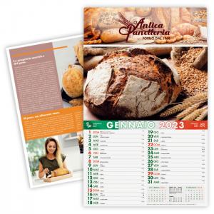 Calendario 2023 da parete per Panetterie