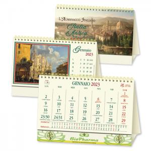 Calendario 2023 da tavolo Italia Antica personalizzato su due lati