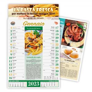Calendario 2023 da parete Gastronomia e Ricette