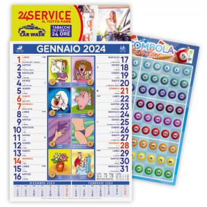 Calendario 2024 Smorfia-Cabala numeri del lotto