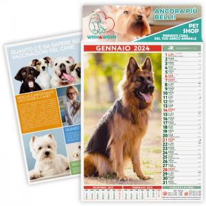 Calendario 2024 con Cuccioli di Cani e Gatti