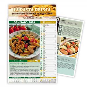 Calendario 2024 da parete Gastronomia e Ricette
