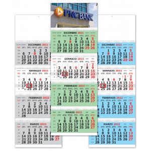 Calendario 2023 Quadrittico con quattro spirali